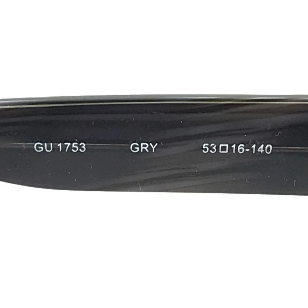 Guess Eyeglasses Frames GU1753 GRY Dark Purple Horn Round Full Rim 53-16-140